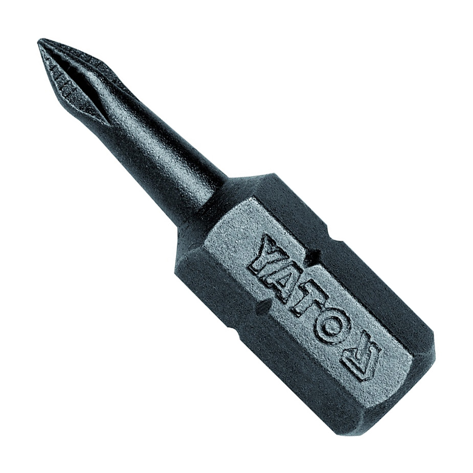 Yato PH0 x 25 mm Length Phillips Screwdriver Bits (Pack of 50 Pcs), YT-7806