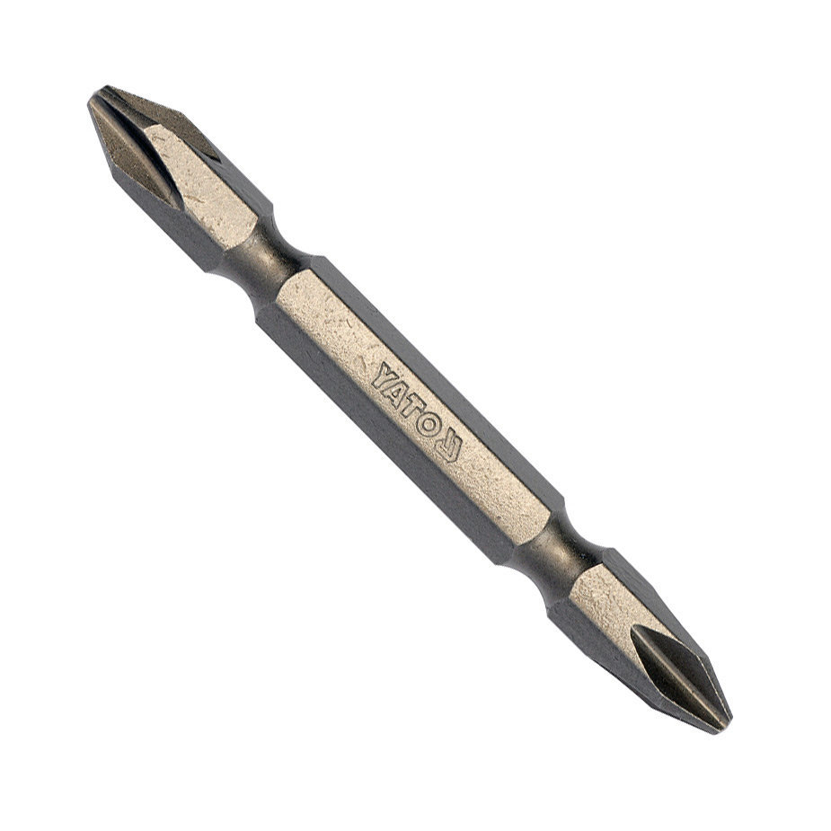Yato PH2 x PH2 (Size) x 65 mm (Length) Phillips Double Ended Screwdrivers Bits (Pack of 10 Pcs), YT-78161 — view 1