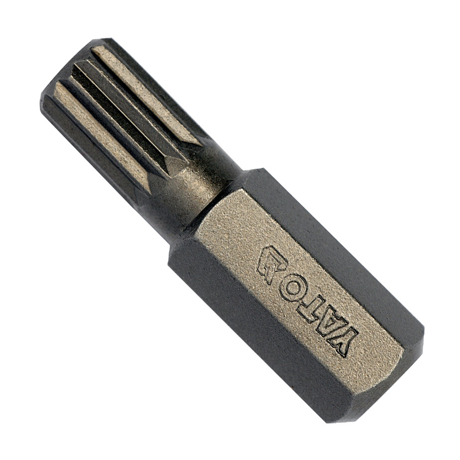 Yato M8 x 30 mm Length Spline Impact Screwdrivers Bits (Pack of 10 Pcs), YT-78192 — view 1