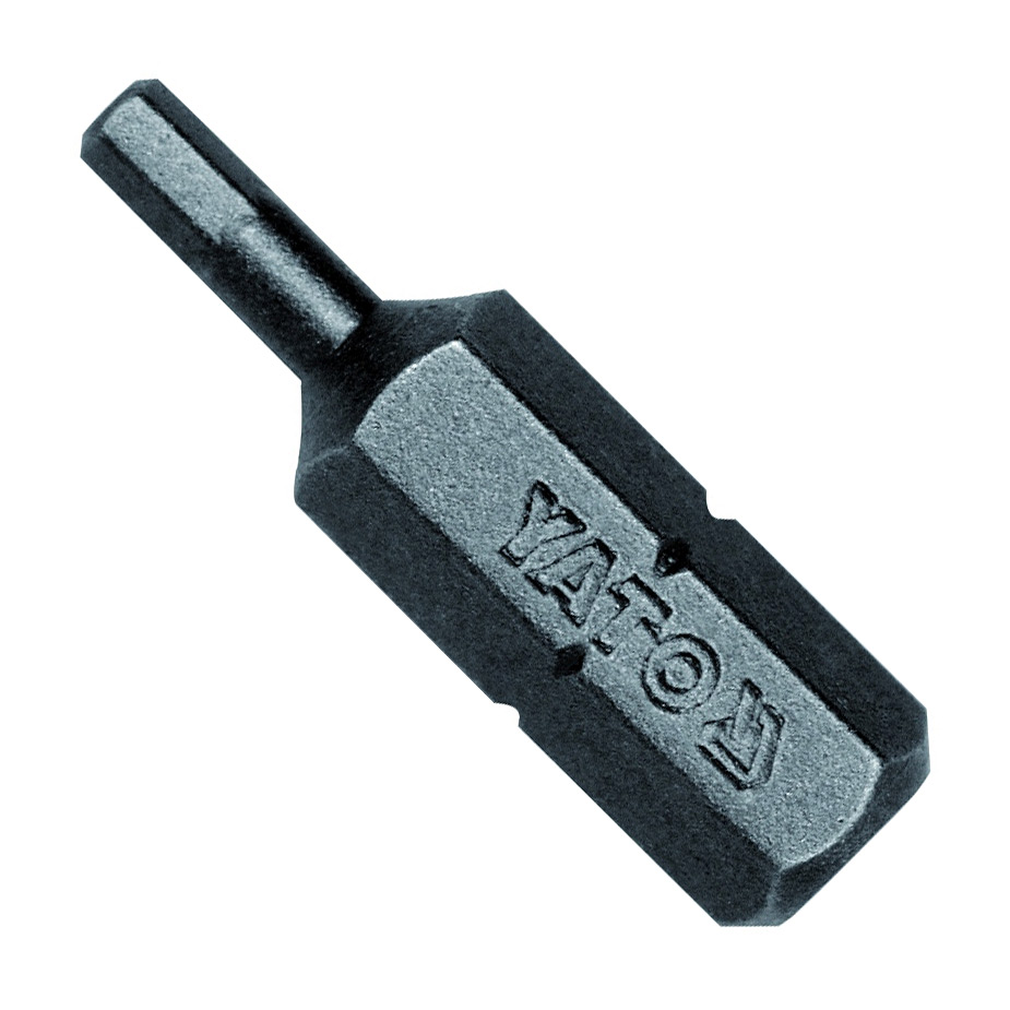 Yato 25 mm (Length) x 2.5 mm Hex Screwdrivers Bits (Pack of 50 Pcs), YT-7830
