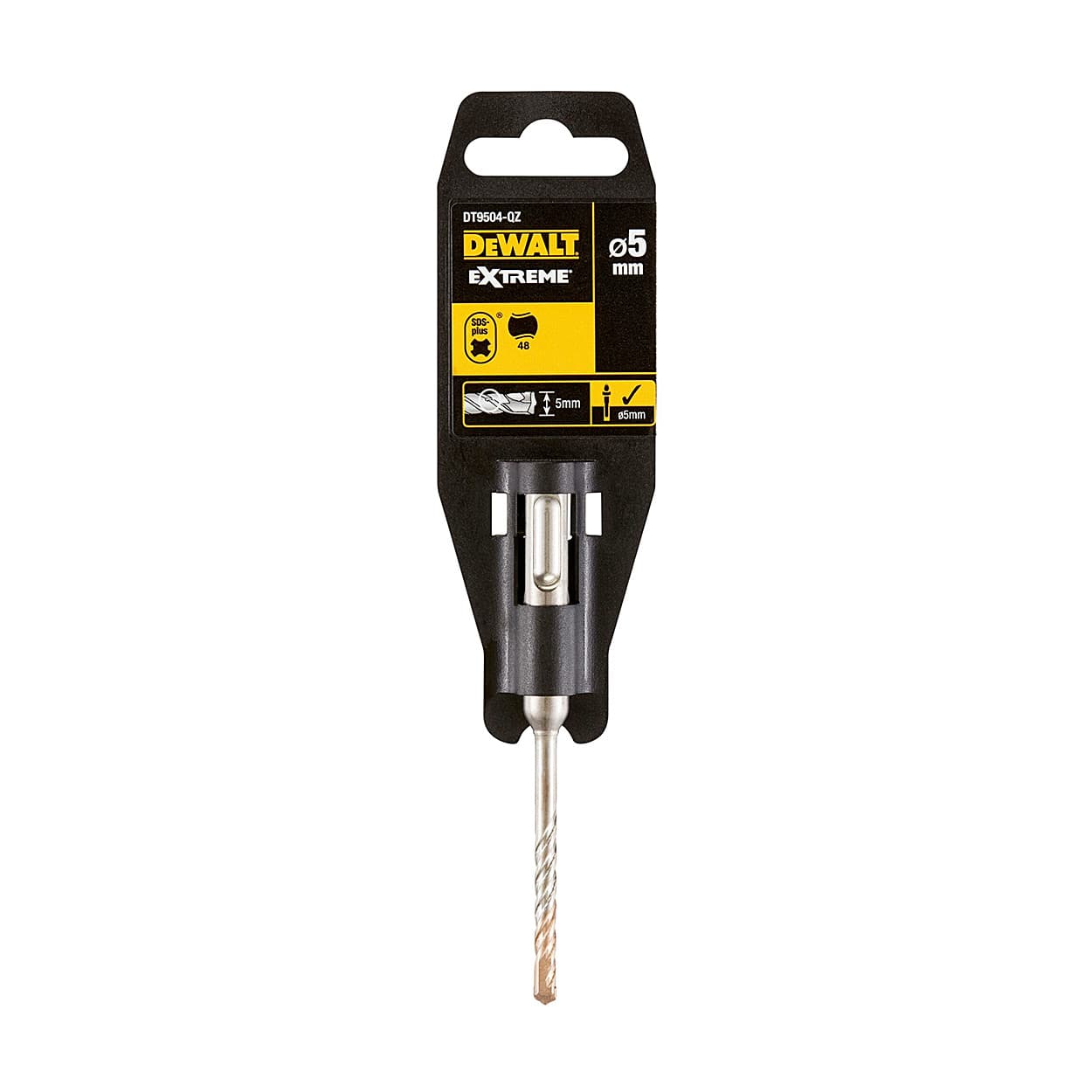 Dewalt 5.00 x 110 mm Extreme SDS Plus 2 Cutter Drill Bit, DT9504-QZ — view 2