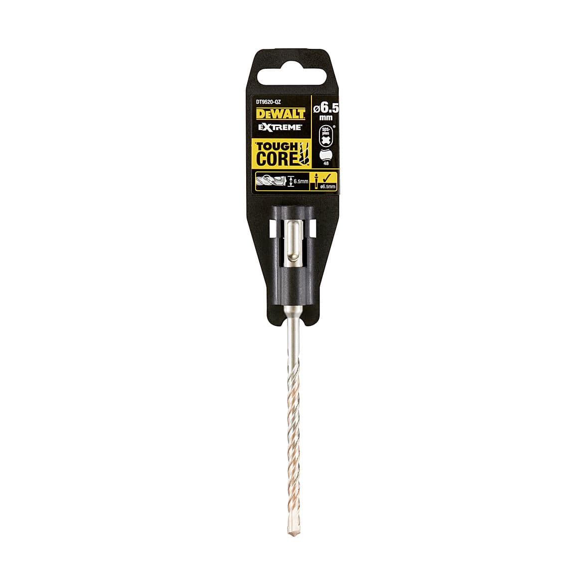 Dewalt 6.50 x 160 mm Extreme SDS Plus 2 Cutter Drill Bit, DT9520-QZ