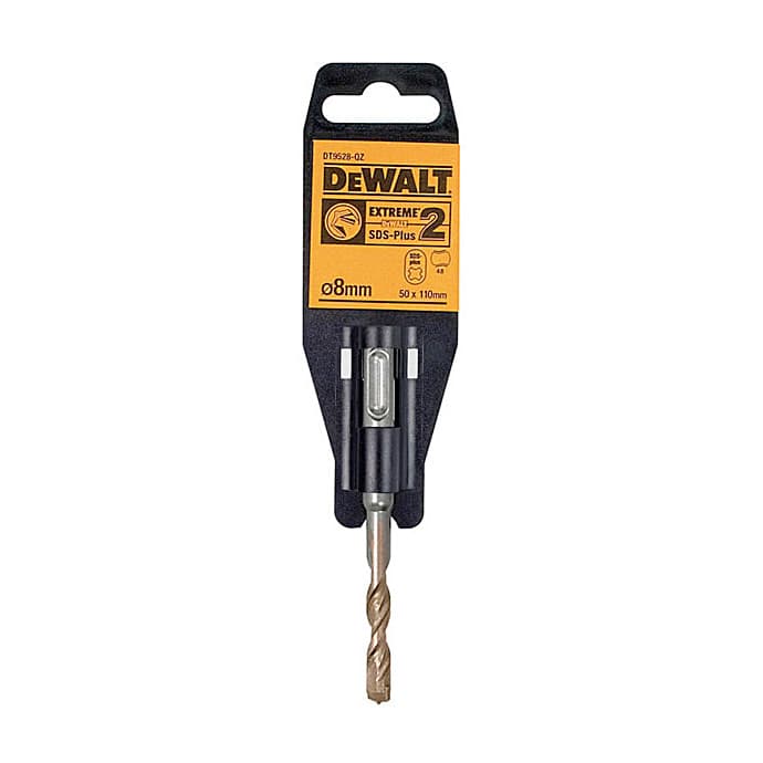 Dewalt 8.00 x 110 mm Extreme SDS Plus 2 Cutter Drill Bit, DT9528-QZ