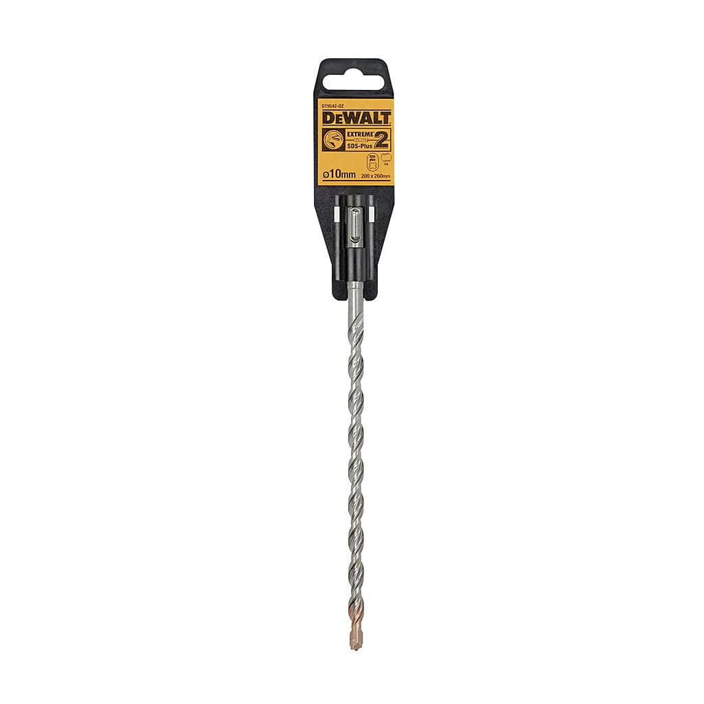 Dewalt 10 x 260 mm Extreme SDS Plus 2 Cutter Drill Bit, DT9542-QZ