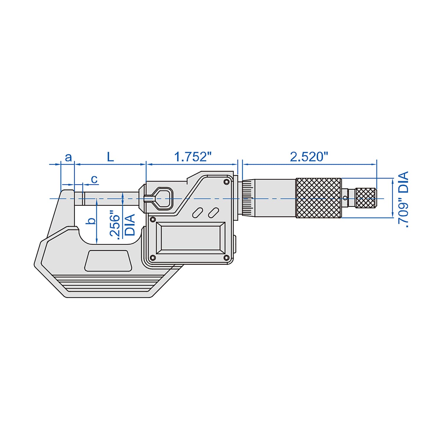 Insize 150 - 175 mm Wireless Waterproof Digital Outside Micrometer, 3112-175WL — view 2