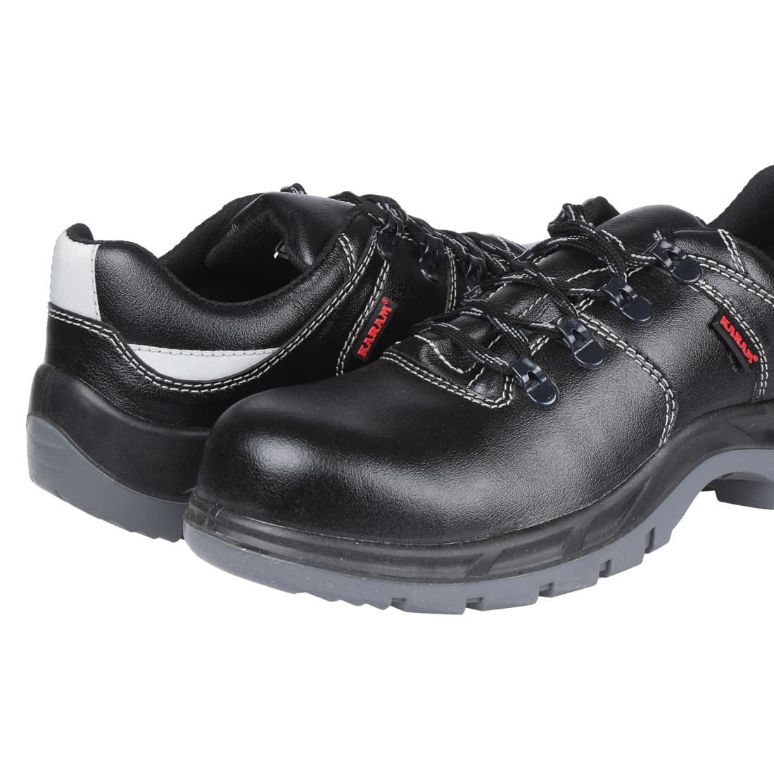 Karam Men's Deluxe Abawrf Safety Shoe - Steel Toe (Black), FS15BL — view 2