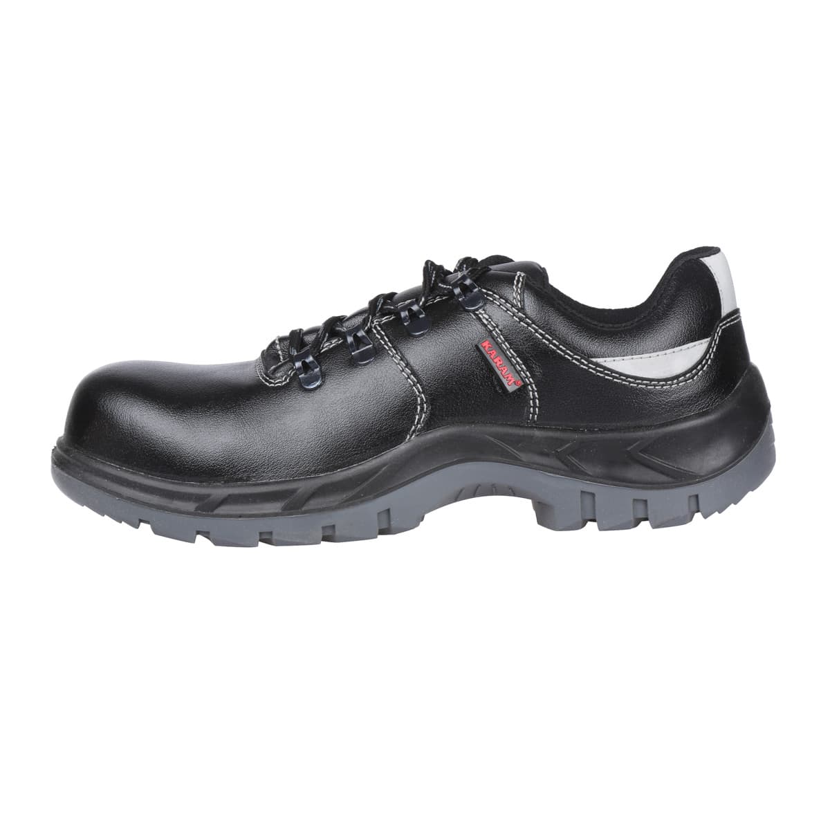Karam Men's Deluxe Abawrf Safety Shoe - Steel Toe (Black), FS15BL — view 4