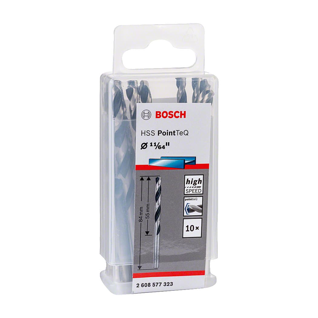 Bosch 11/64 Inch HSS Metal Drill Bits PointTeQ Range (Pack of 10 Pcs), 2 608 577 323 — view 2