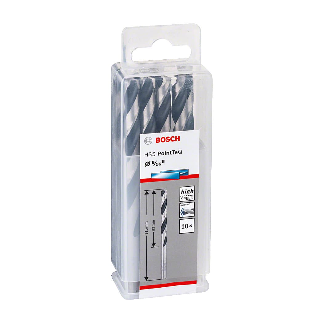 Bosch 5/16 Inch HSS Metal Drill Bits PointTeQ Range (Pack of 10 Pcs), 2 608 577 332 — view 2