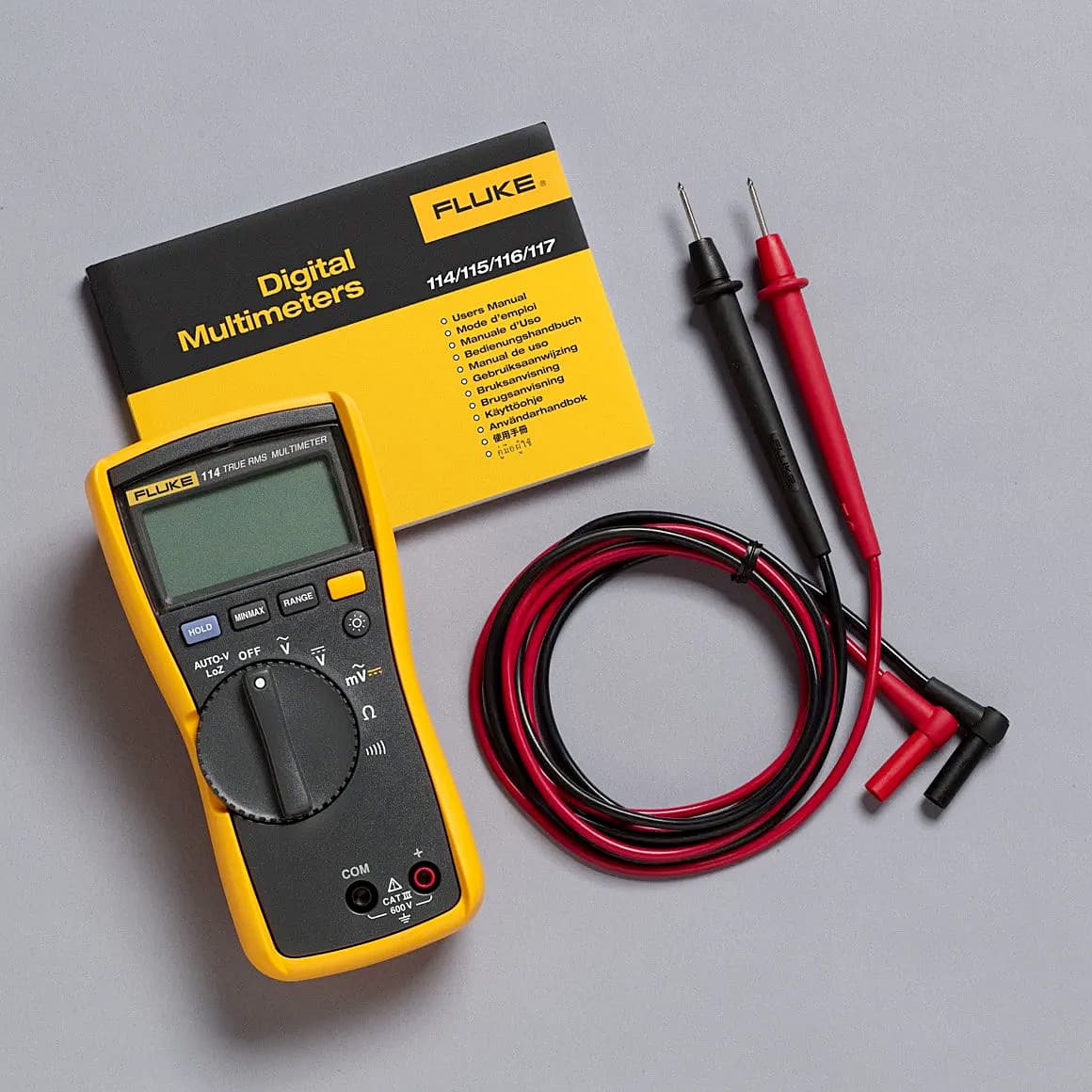 Fluke 114 6000 Counts / 600V True-RMS Electrical Digital Multimeter — view 2