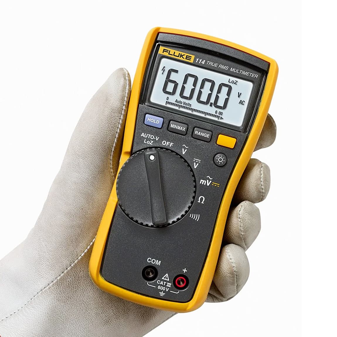 Fluke 114 6000 Counts / 600V True-RMS Electrical Digital Multimeter — view 3