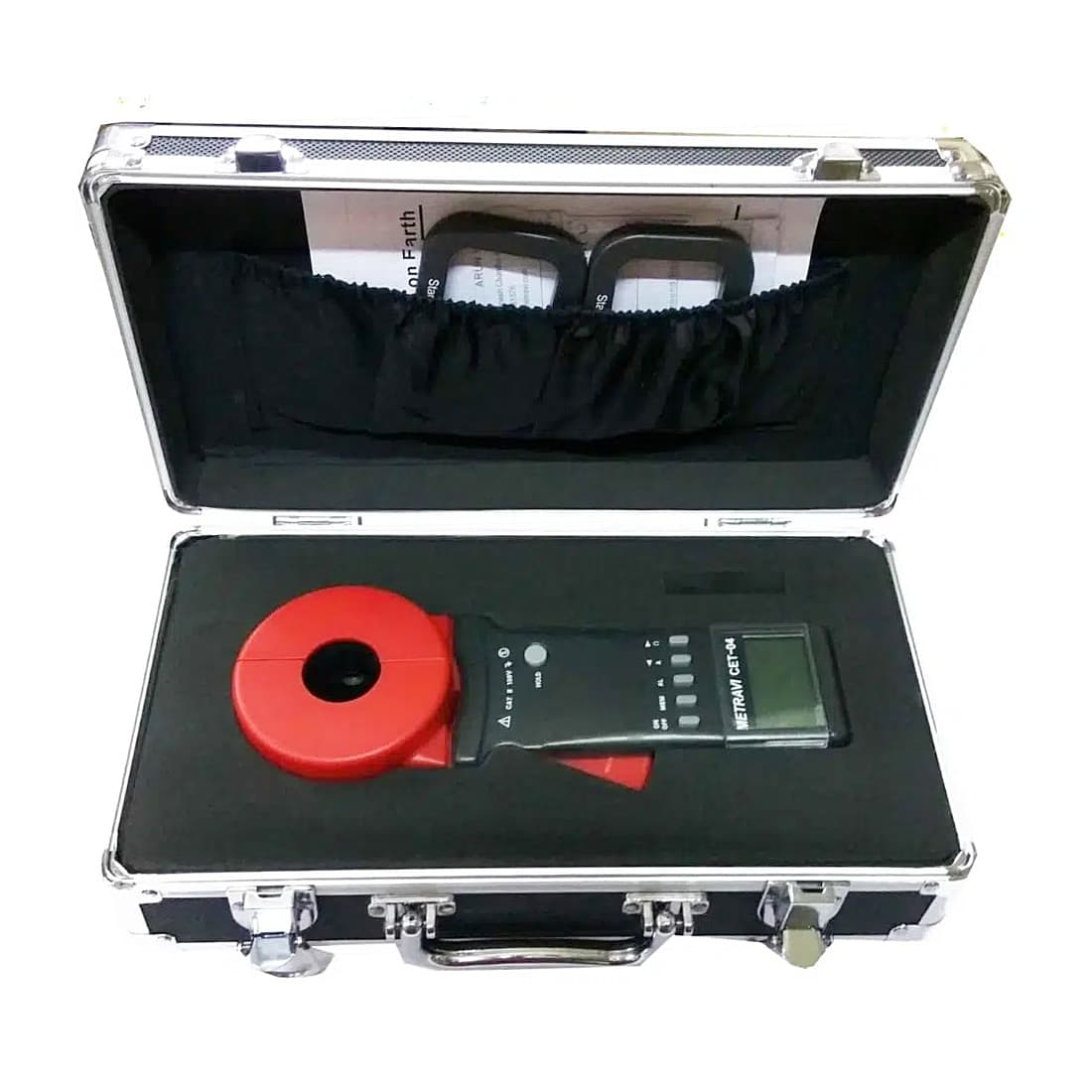 Metravi 4 Digits / 0.01Ohm - 1500Ohm Resistance Range Clamp On Ground Resistance Tester With Round Jaw, CET-04 — view 4