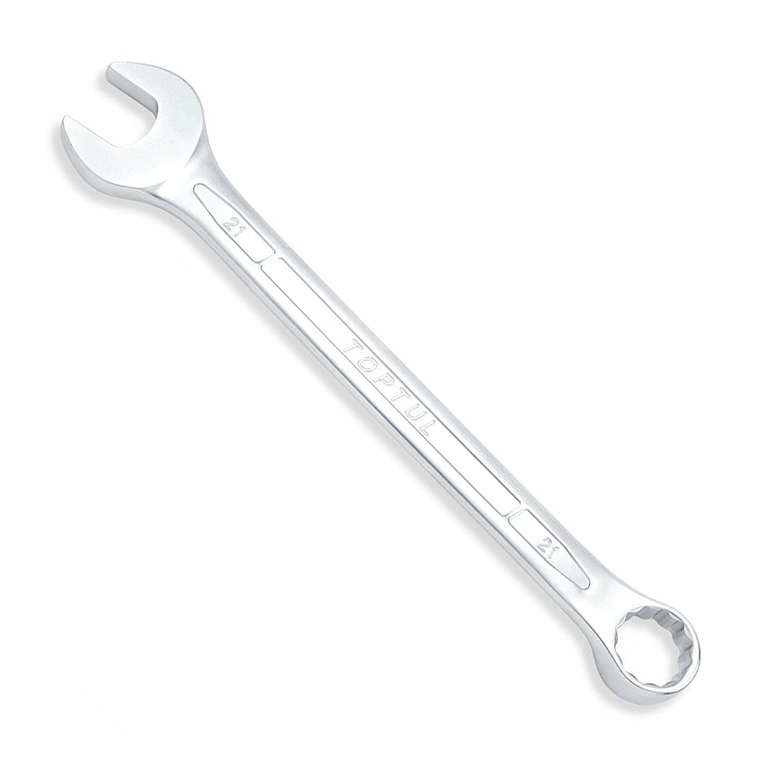 Toptul 75 mm 15° Offset Standard Combination Wrench (Satin Chrome Finished), AAEB7575
