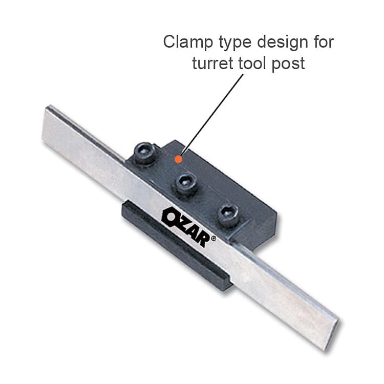 Ozar Shank 16 mm / 55 x 23.5 x 25.5 mm Cut Off Block (Holder With HSS Blade), ATH-6300